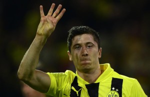 Robert Lewandowski quadruplé Borussia Dortmund